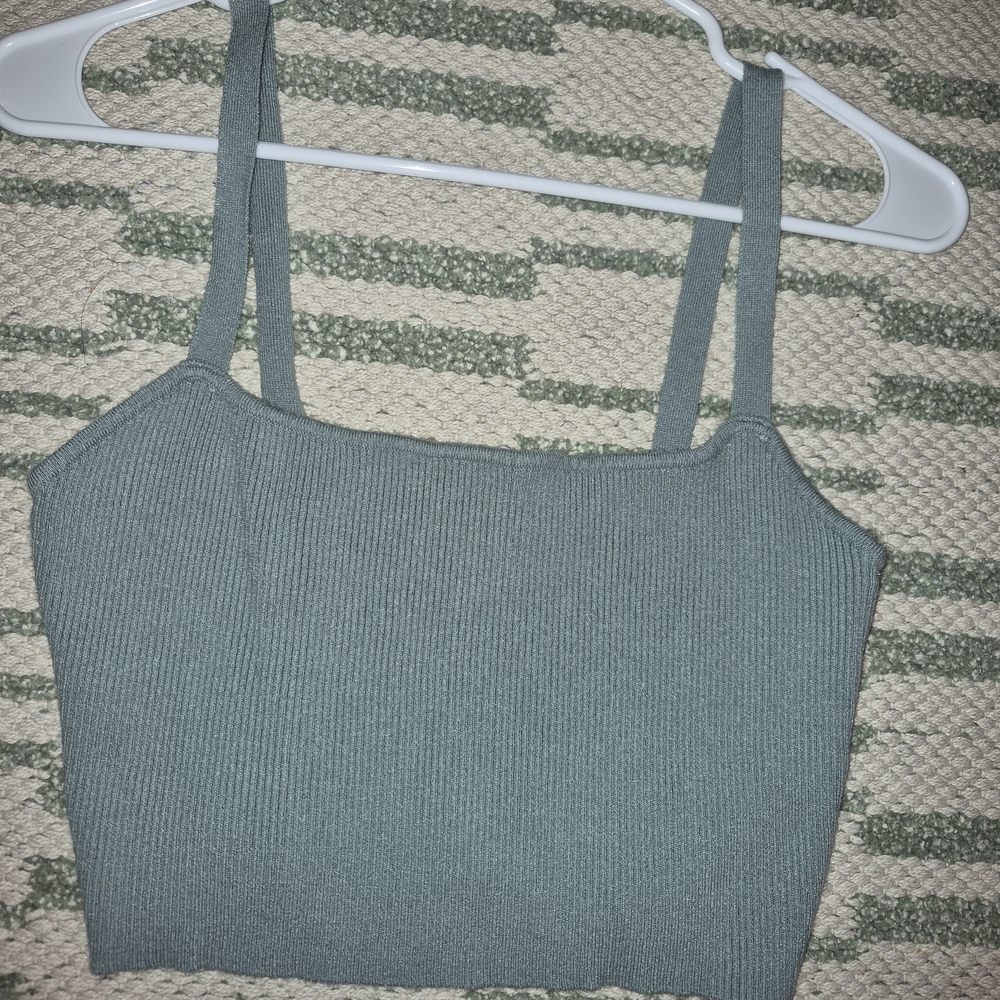 Kendall & Kylie Ribbed Camisole - Teal